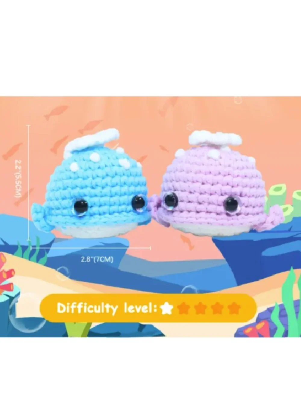 yes.sister! Whale Doll Amigurumi Crochet Knit Kit DIY 2.2